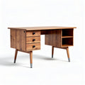 Wooden writing desk with storage, suitable for home office - 120 x 60 x 75cm