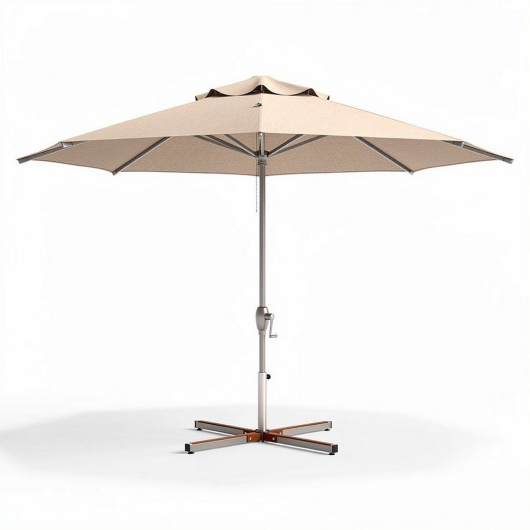 Patio umbrella with aluminum frame and UV protection - 300 x 300 x 250cm