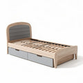 Wooden bed frame with storage drawers for kids - 190 x 100 x 90cm