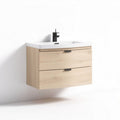 Wall-mounted bathroom vanity cabinet made of engineered wood - 60 x 45 x 50cm