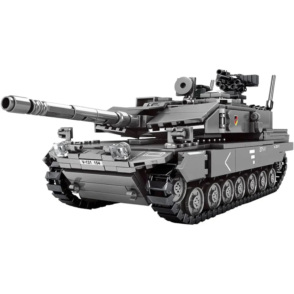 WW2 Military Tank Model - 898 Pieces, Collector’s Set