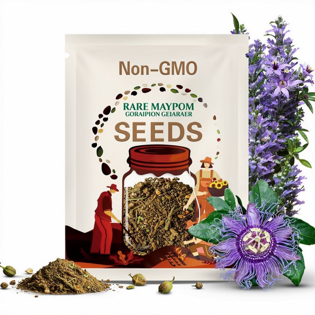 RARE Maypop Passion Flower SEEDS-Gorgeous  & Edible fruit-Fresh Harvested in Our Usa Farm ( 2, 6 or 10 Seeds)Flat Combined shipping Discount