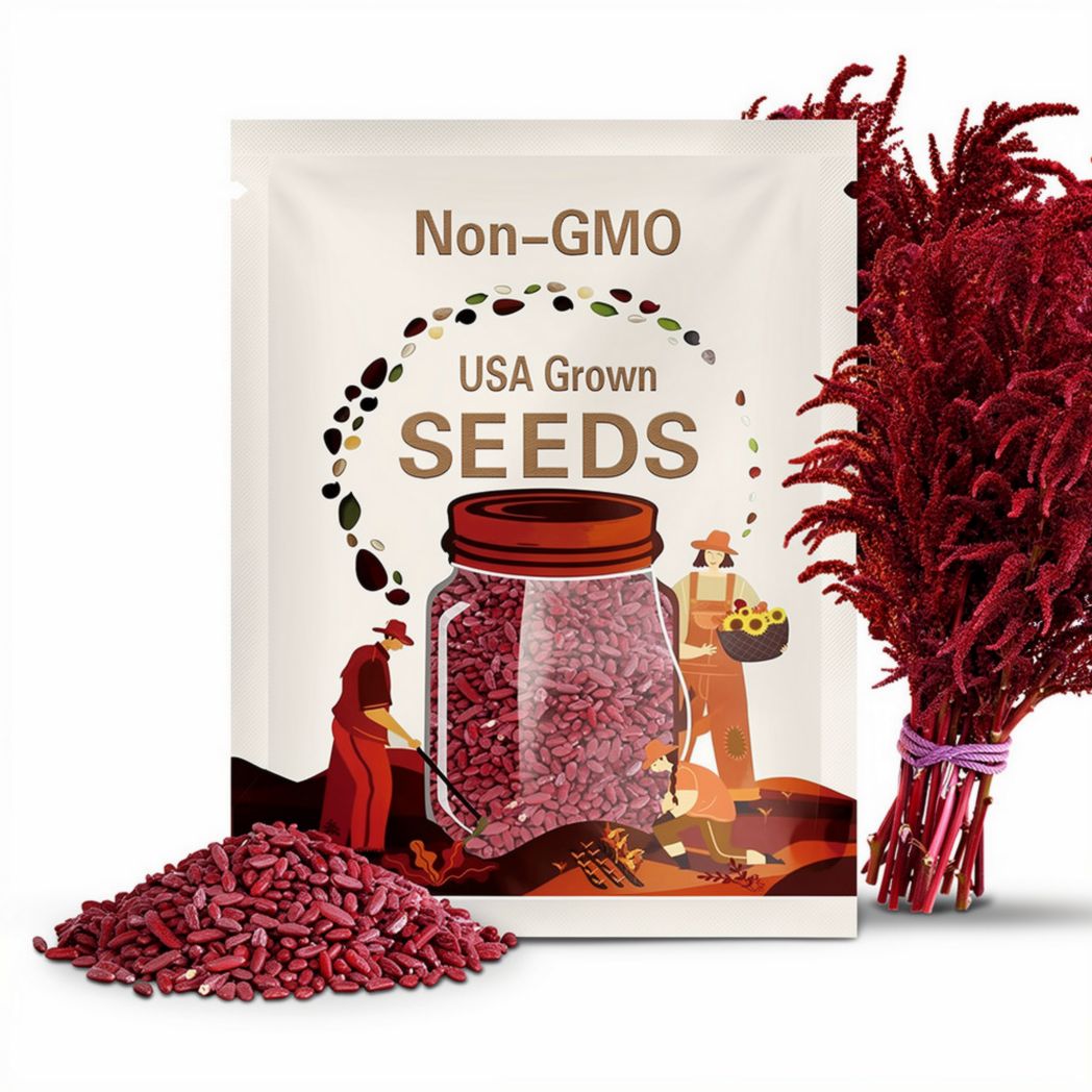 Red Garnet Amaranth Seeds: 500+ Heirloom Seeds for Edible Gardens