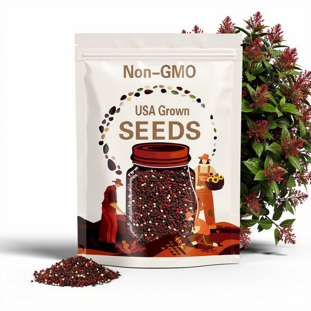 Cranberry Hibiscus Seeds: Organic African Rosemallow - 30 Seeds