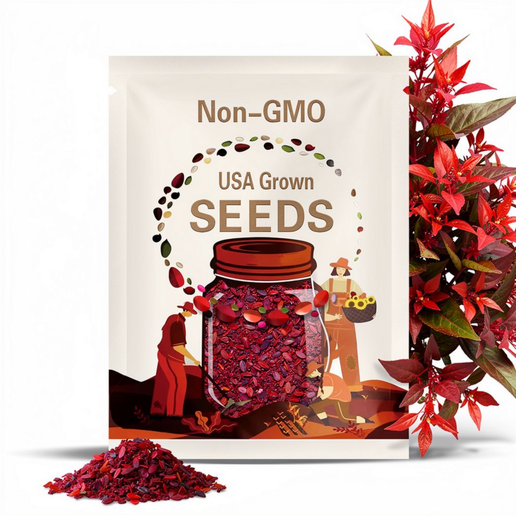Red Fire Orach Seeds 100+ French Mountain Spinach Vegetable NON-GMO USA