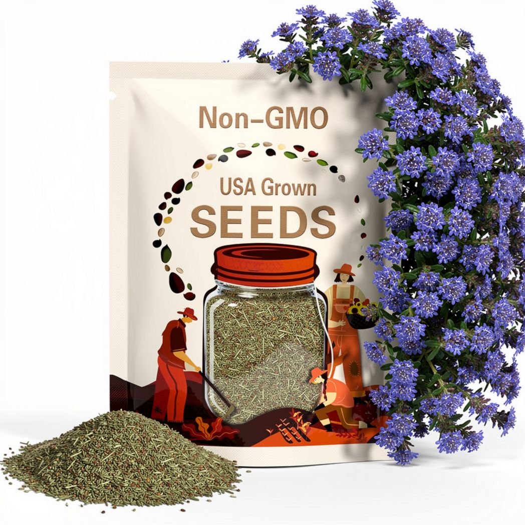 Creeping Thyme Seeds – Thymus Serpyllum – Ground Cover – Blue Blooms – Perennial Herb – FS4-100