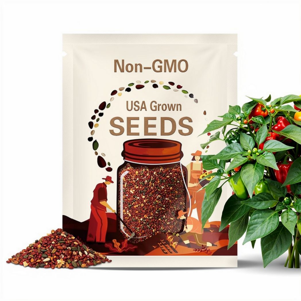 Heirloom Pepper Seeds Serrano Pepper Seeds. Non-GMO, annual, open-pollinated