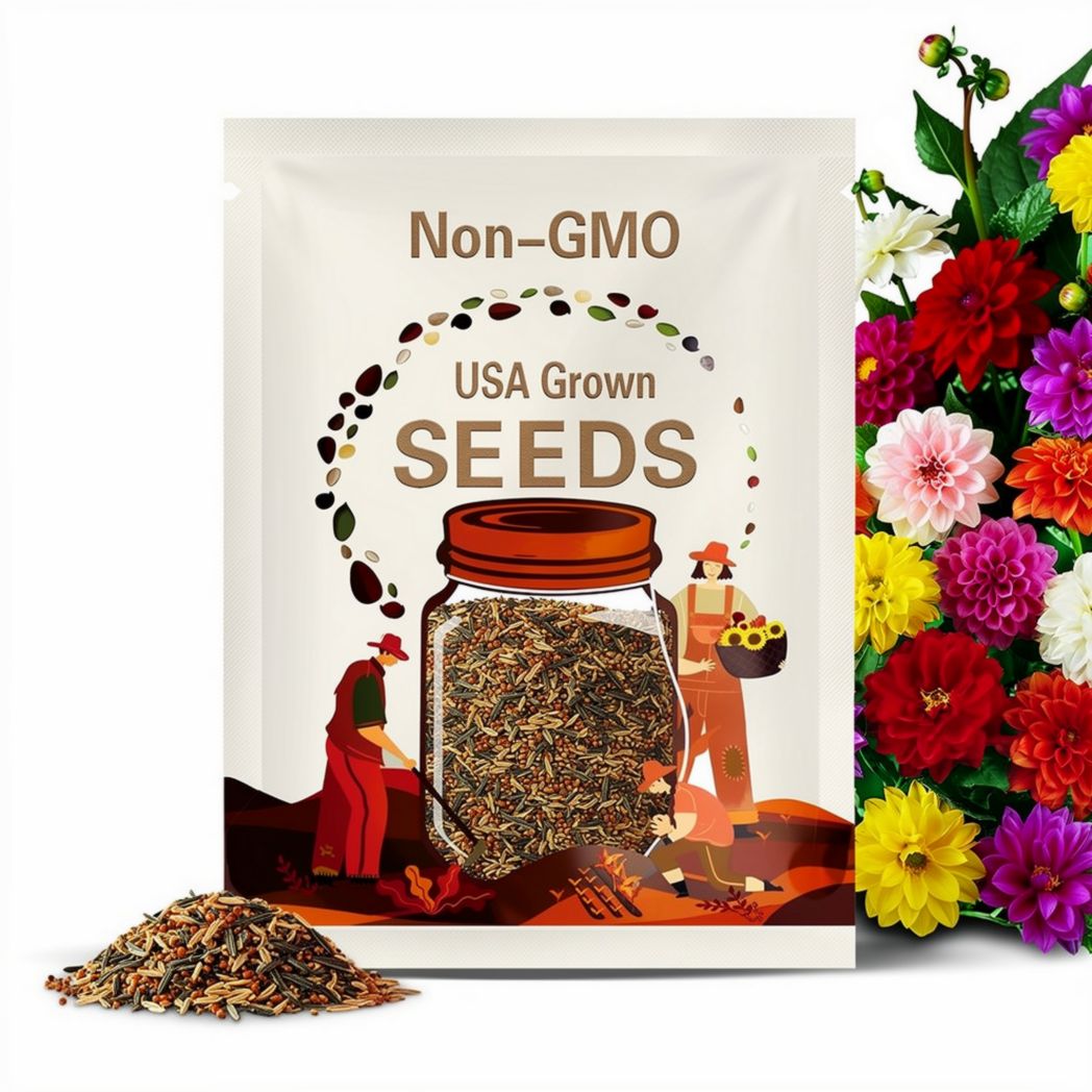 Unwins Bedding Dahlia Seeds | Dahlia Variabilis | Non-GMO | Flower Seeds | Seed Store | 1234