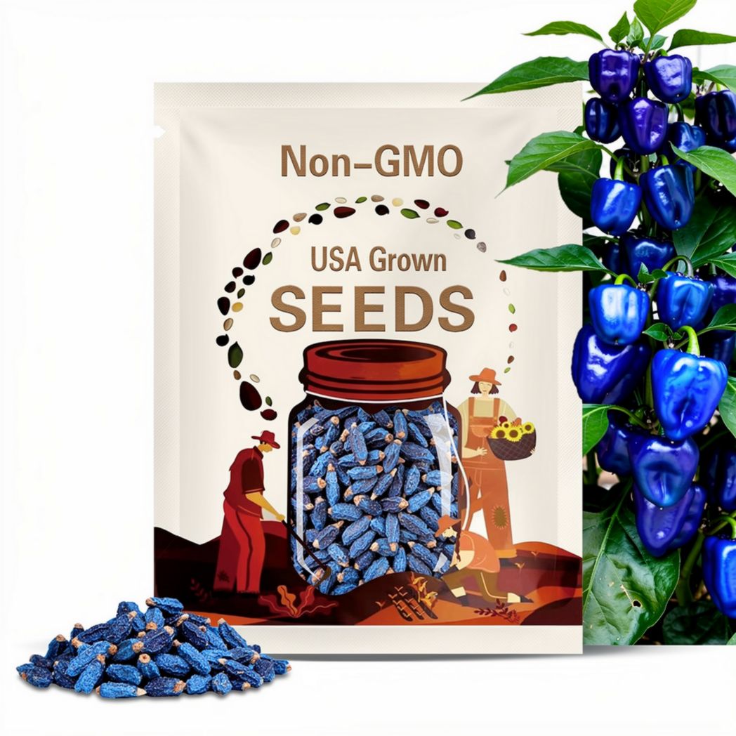 Blue Ghost Peach pepper seeds - pack of 10