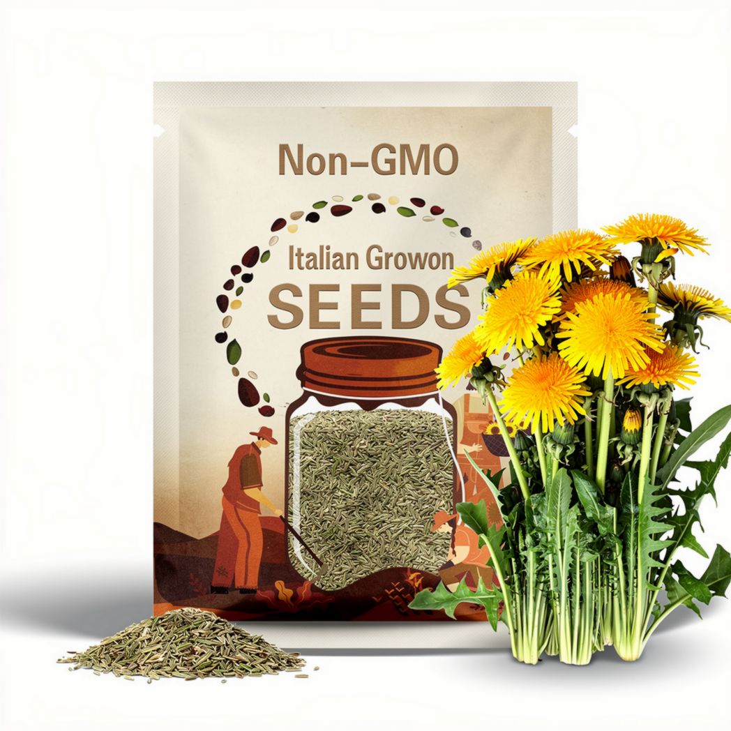 Italian Dandelion  | Cichorium intybus | Heirloom Bitter Green | Fast Growing & Nutritious | Non-GMO | 100 Seeds