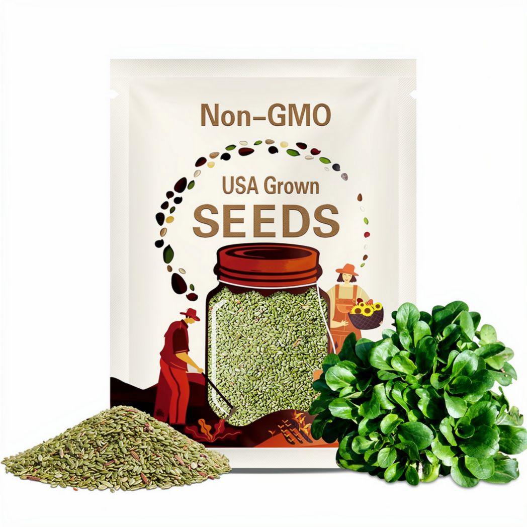 Lamb's Lettuce Seeds - Also Known as Mâche or Cornsalad Lettuce - Small, Cool-Season Annual Leafy Green