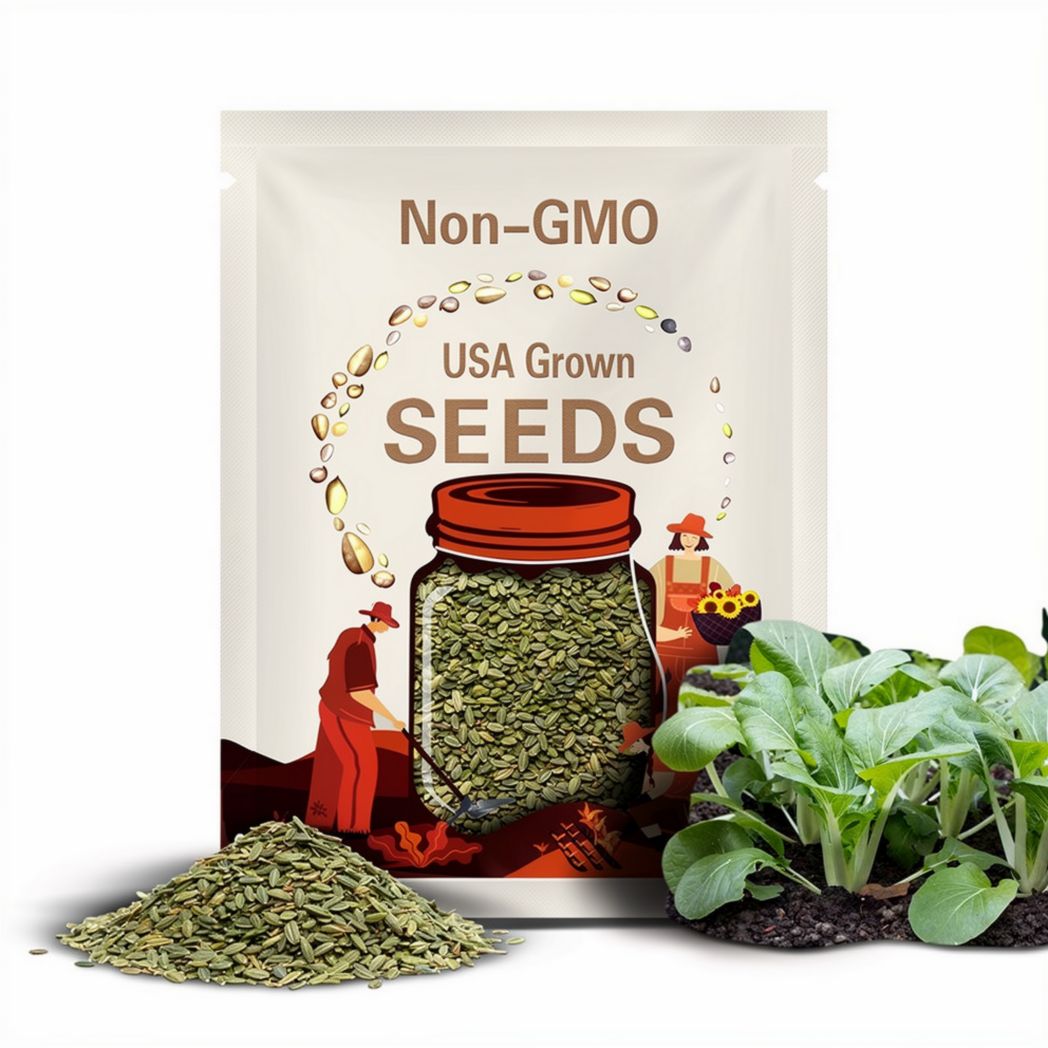 Pak Choi Seeds, Pak Choi Seeds to grow in your home garden, Also known as Bok Choi or Chinese Cabbage.
