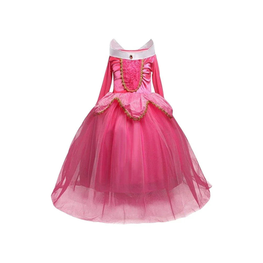 Princess Aurora Pink Dress for Girls, Cosplay Costume 3â€?0 Years