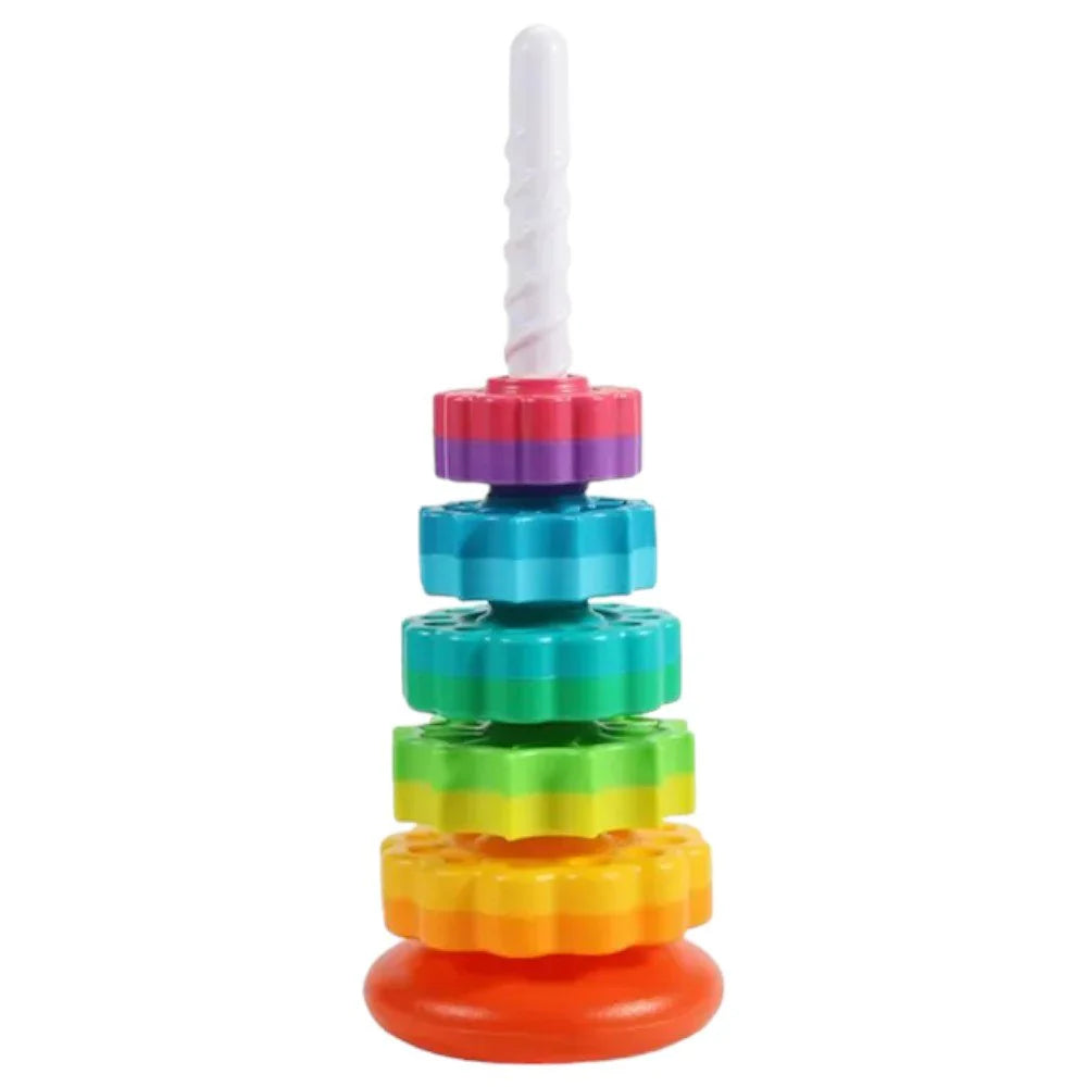 Stackable Spinning Gear Toy â€?Montessori Educational Rings