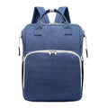 Backpack with Foldable Crib, USB Port, Bottle Holder